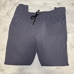 ZYIA Active Charcoal Athletic Jogger with Zipper Side Activewear Pants Size Med